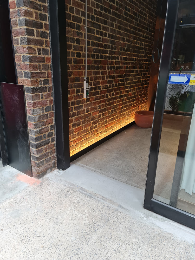 Restaurant fit-out with architectural lighting at Indu and Mejico