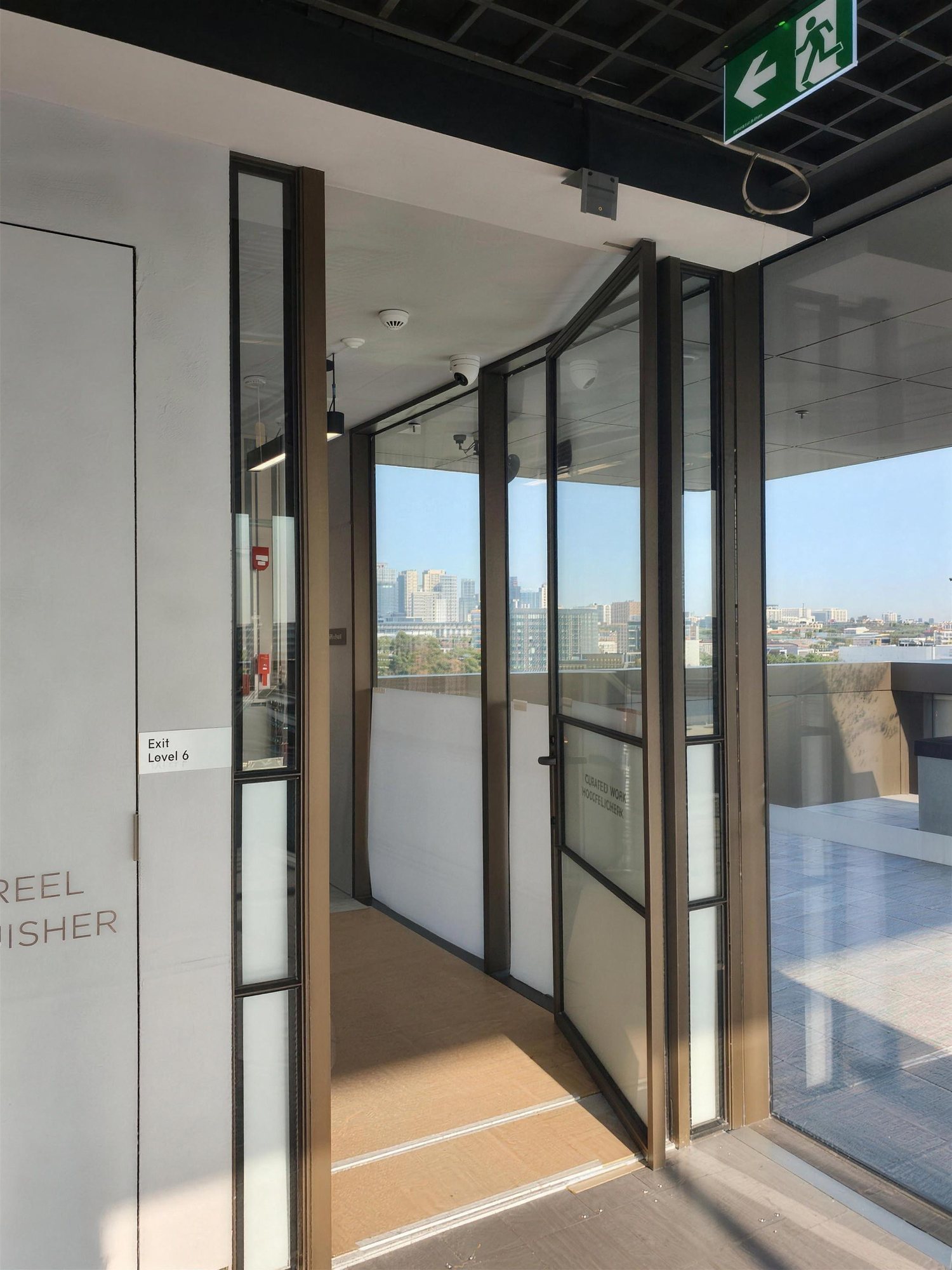 Glazed entry with access control at 32 Albert Street Cremorne